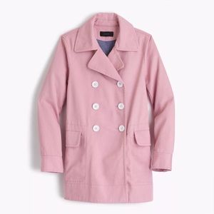 J Crew Peacoat in Heavyweight Cotton Twill Size 10